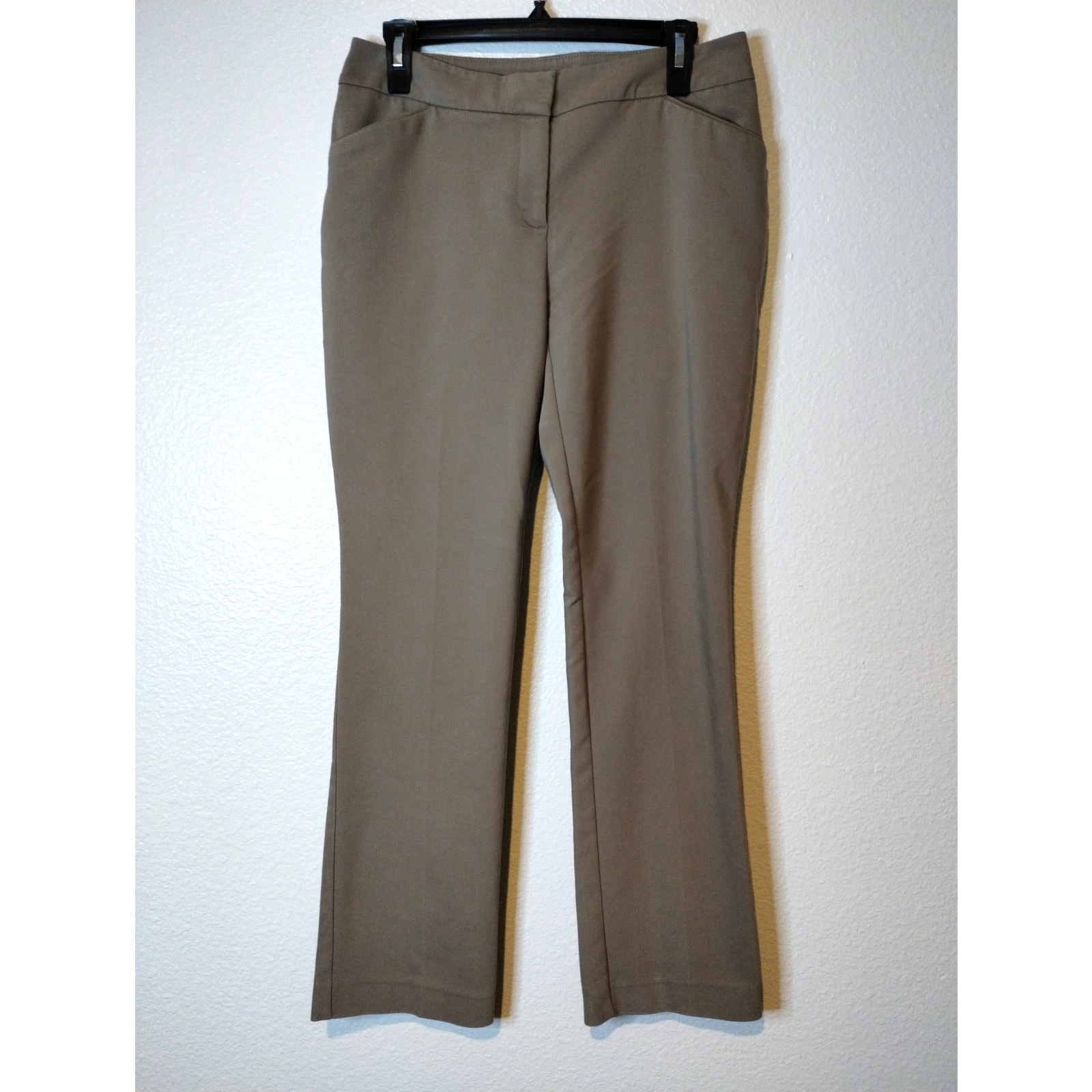 Chico's Size Small (0 Short) Tan Mid-Rise Workwear Officewear Career Dress Pants